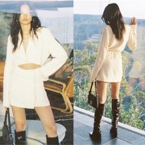 With Jean Jackie Cut Out Dress in Buttercream